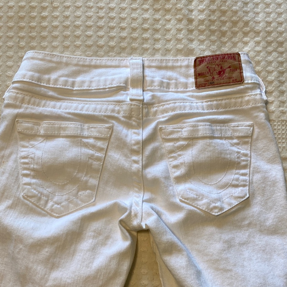 True Religion Women's White Capris
